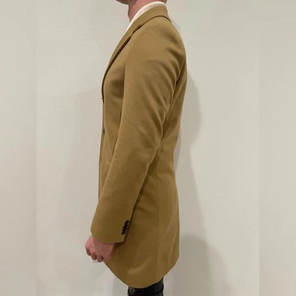 HUGO RED LABEL/HUGO BOSS FASHIONS MIGOR CAMEL WO/CASH TOPCOAT Retail $595.0 - Picture 2 of 4